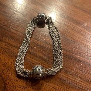 Pandora Multi Chain Clip Bracelet